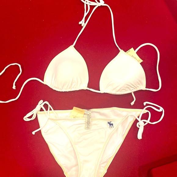Abercrombie & Fitch Other - New with tags Abercrombie & Fitch white bikini M Top S bottom swimsuit